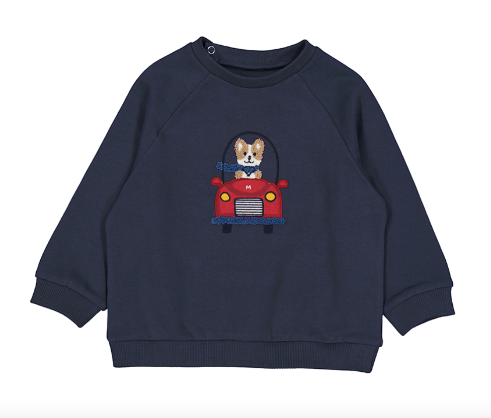 2430 driving corgi pullover
