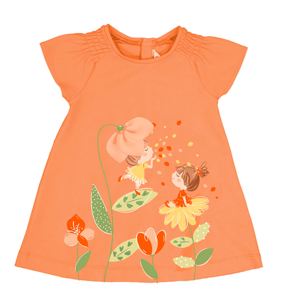 1929 printed fairies dress