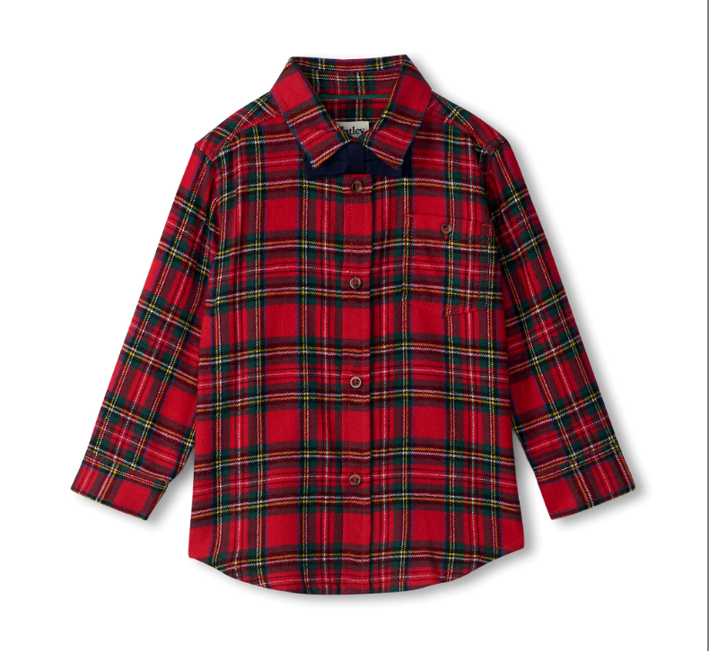 Red Plaid Button Down Shirt