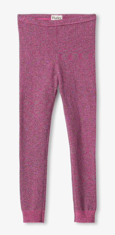 Glitter Cable Knit Leggings