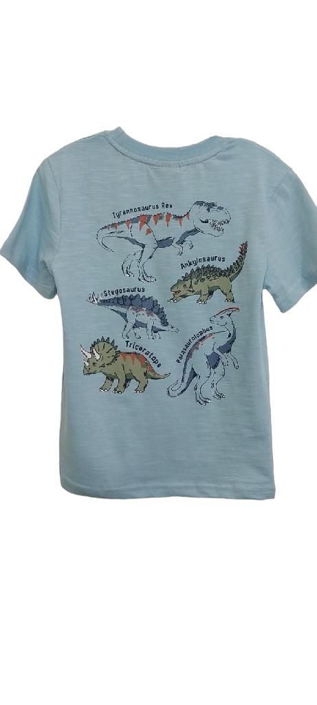 4127 multi dino tee light blue