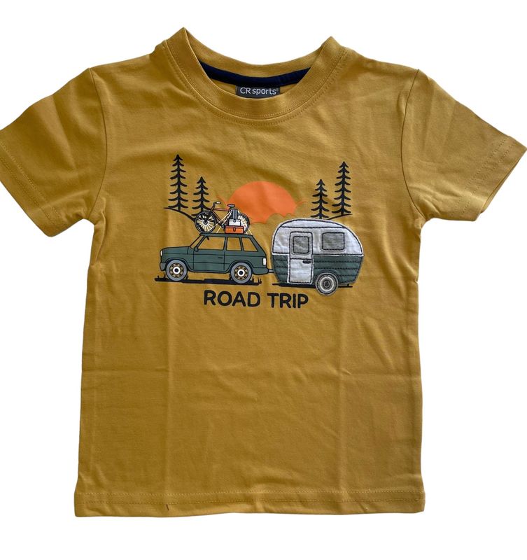 4148 Road trip camper tee gold