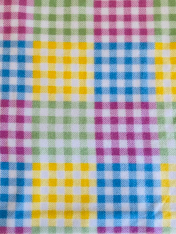 MROB pink,blue,green plaid on light blue