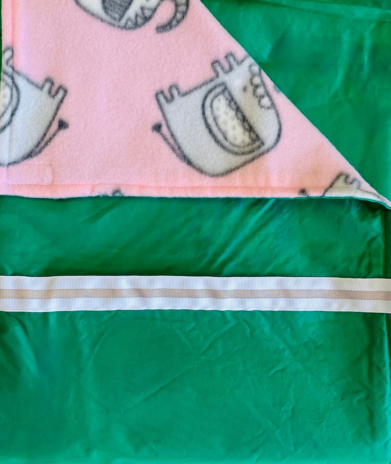 MROB Pink Elephants on Green