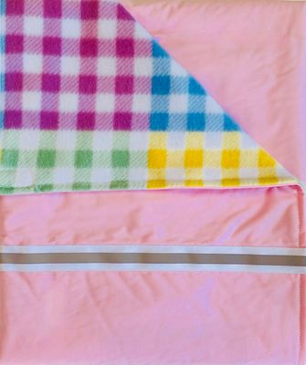 MROB pink,blue,green plaid on pink