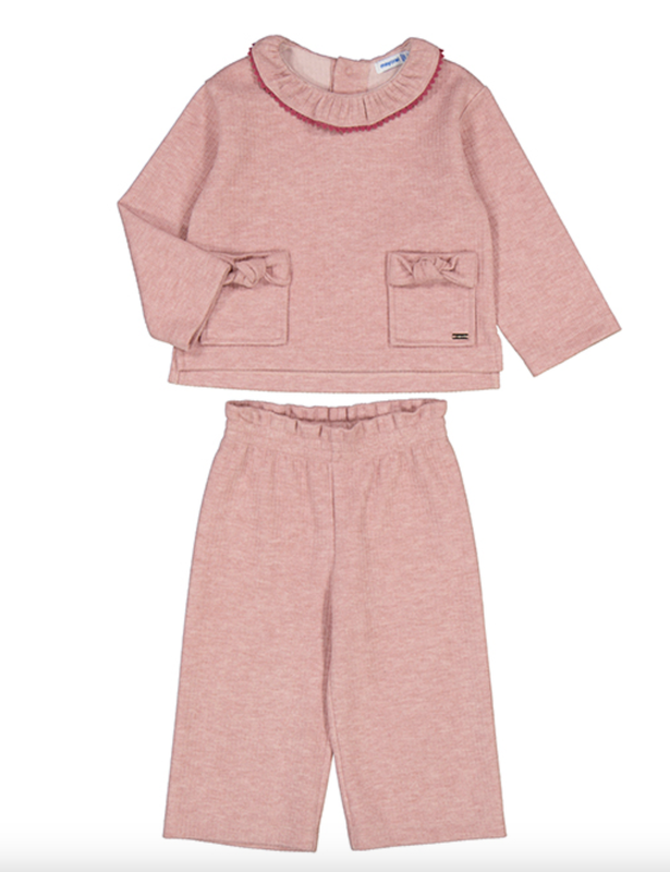 2550 collared top &amp; pant set