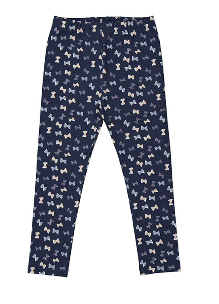 4704 navy bow leggings