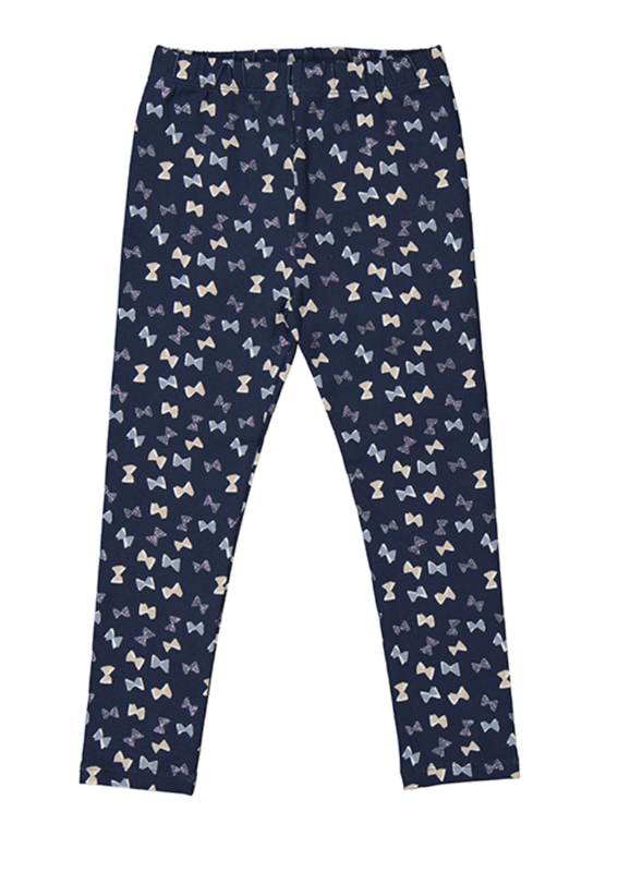 4704 navy bow leggings