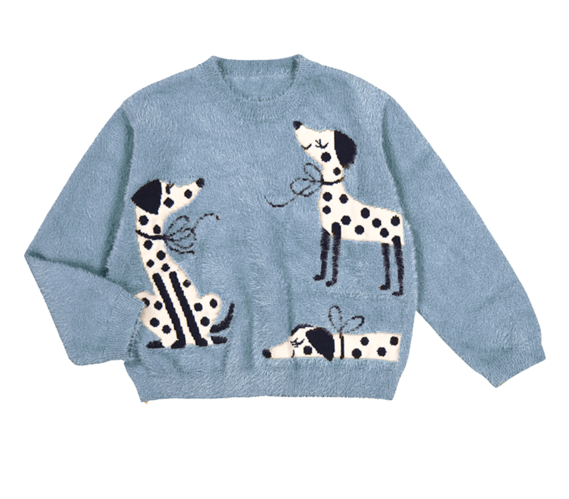 4356 viscose dog sweater blue