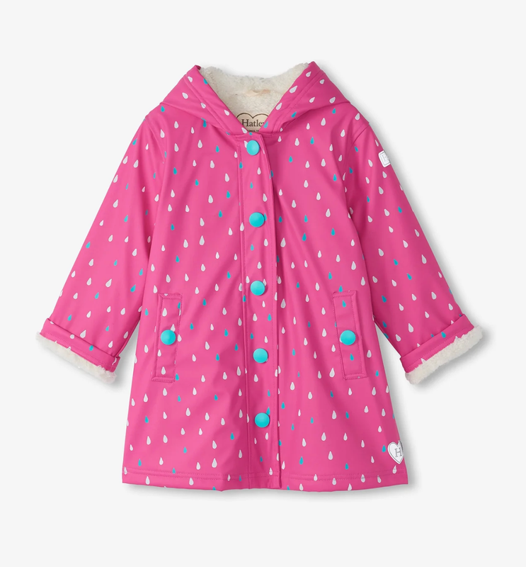 Tiny Dots  Sherpa Lined Splash Jacket