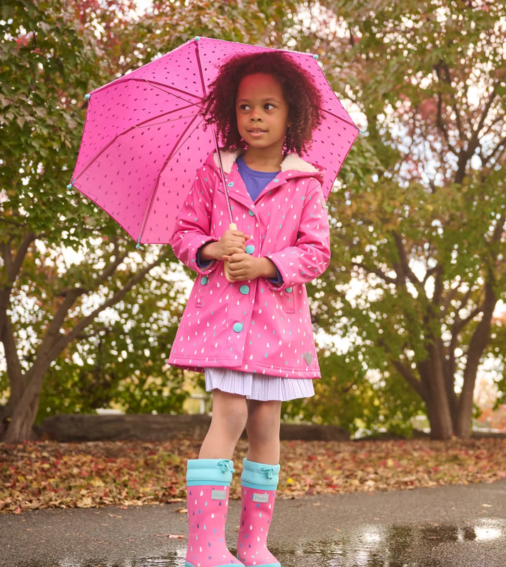 Tiny Dots  Sherpa Lined Splash Jacket