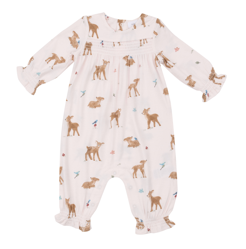 smocked romper Angel Dear