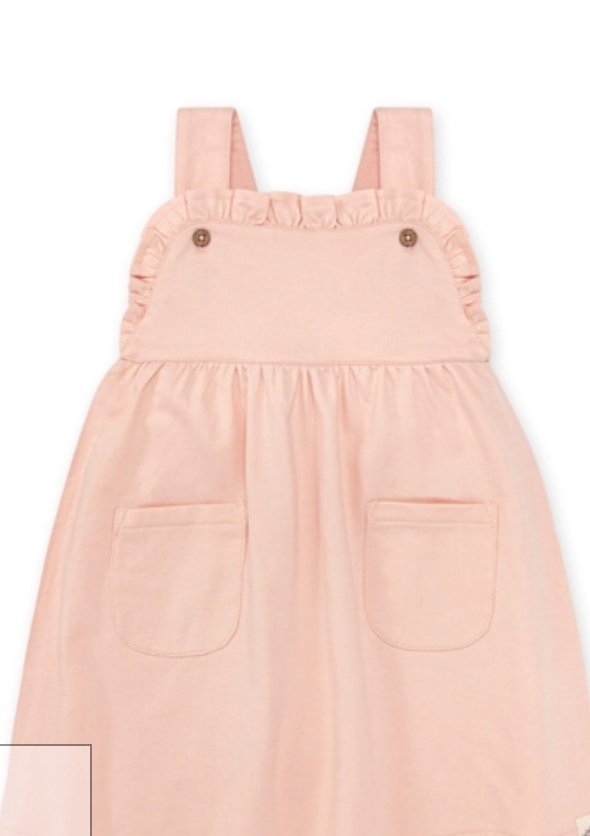 French Terry Dress- Pink sand