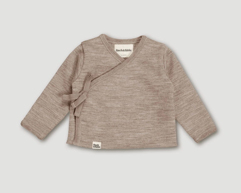 Wool Fleece Cardigan Sand