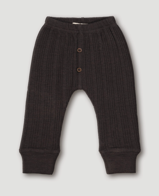 Wool Rib Leggings Storm