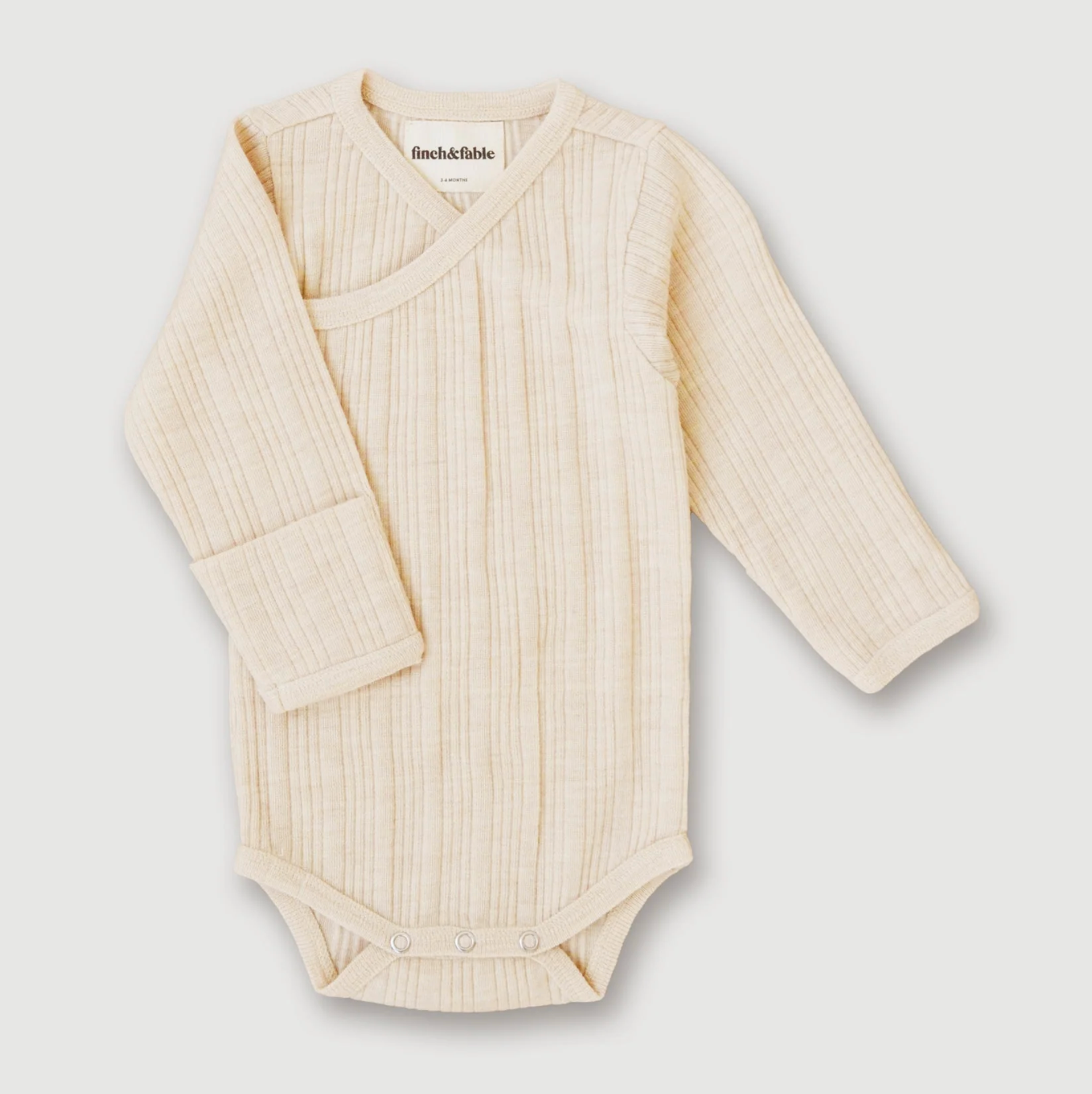 Wool Rib L/S Bodysuit Oat