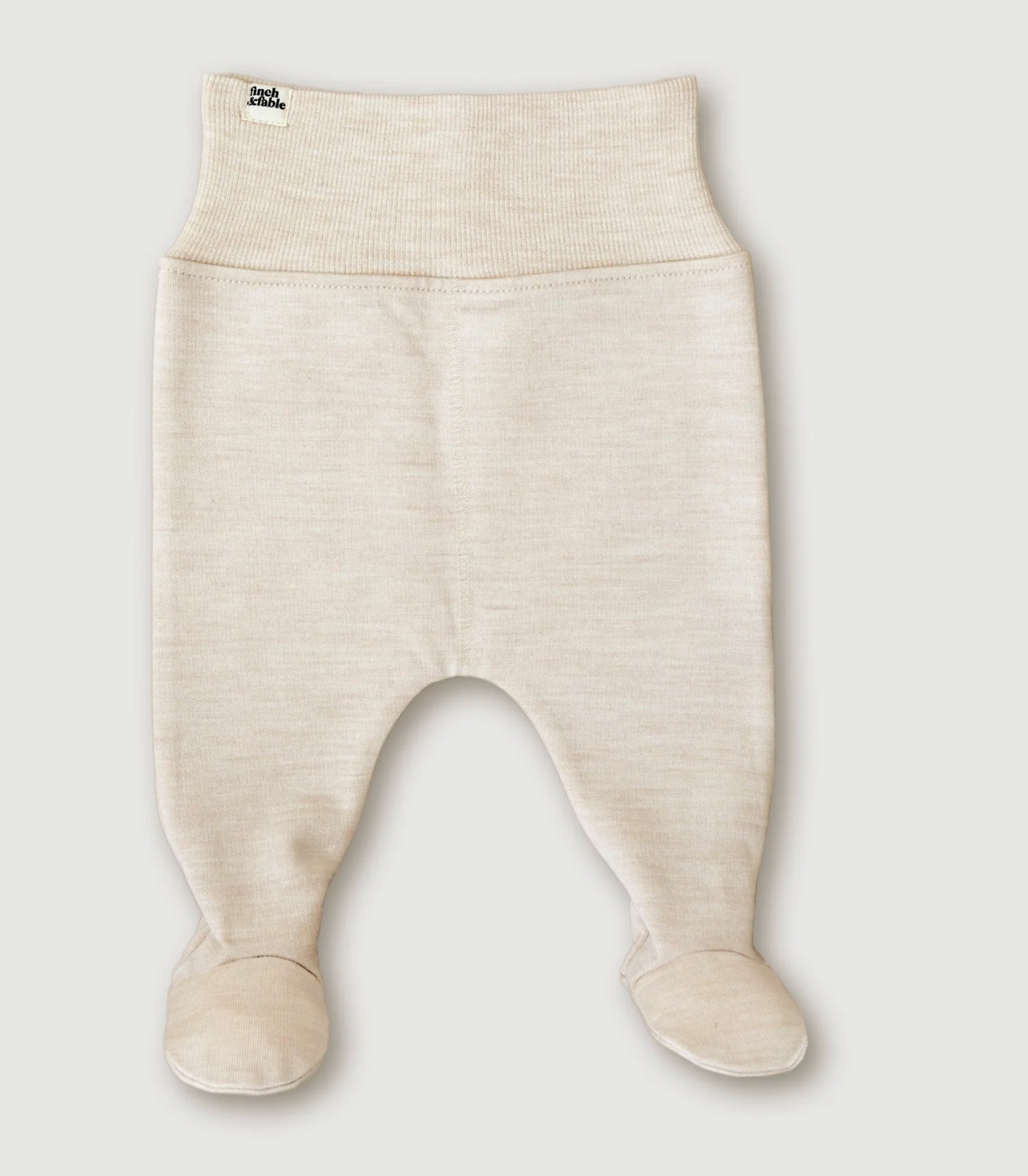 Wool Fleece Harem Footed Pants Oat