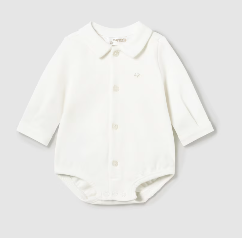 2797 L/S Collared Onesie