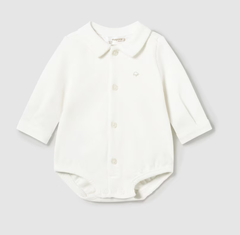 2797 L/S Collared Onesie