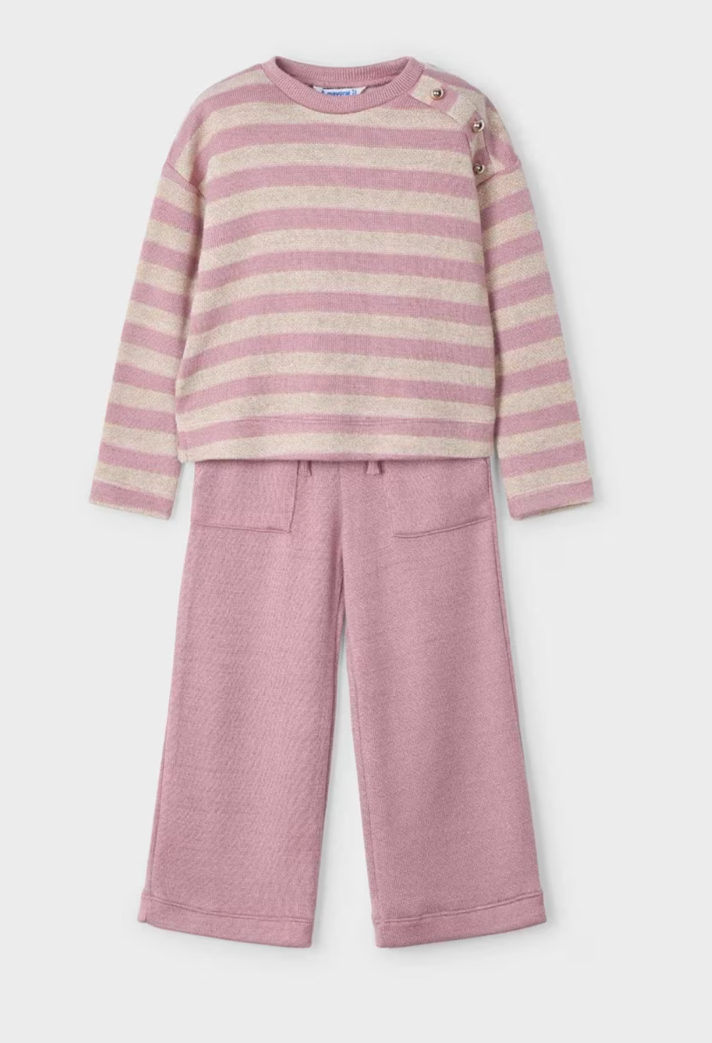 4554 Striped Sweatshirt &amp; Pants set