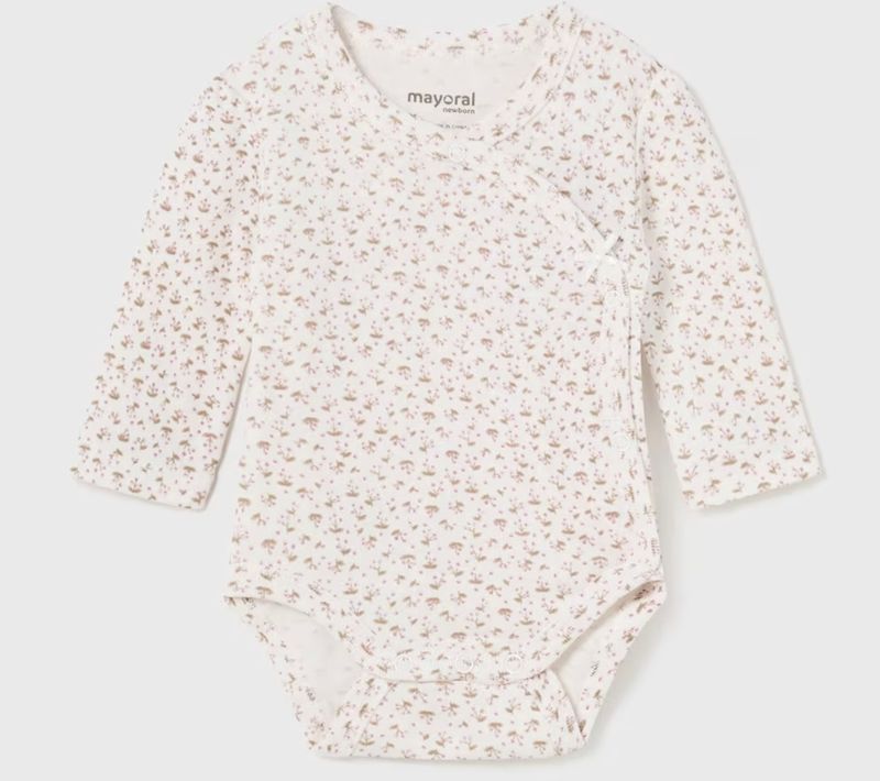2775 L/S floral kimono bodysuit