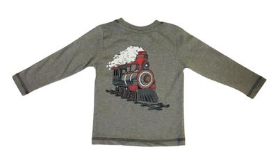 Train L/S tee Marl Grey toddler
