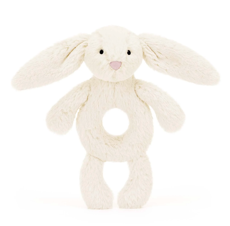 Bashful Cream Bunny Ring Rattle