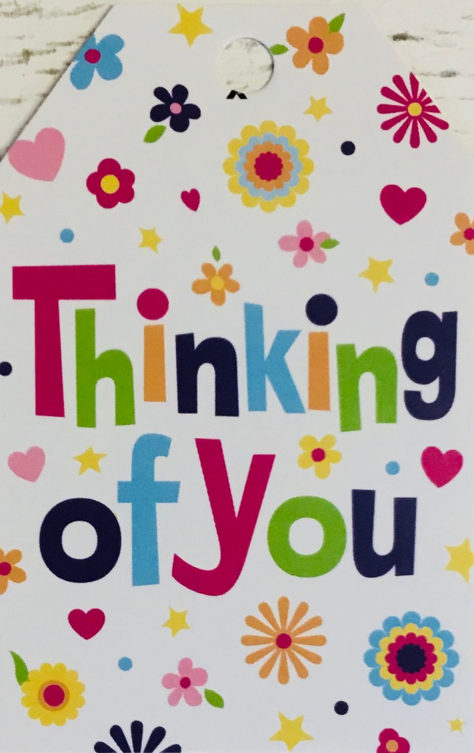thinking of you gift tag
