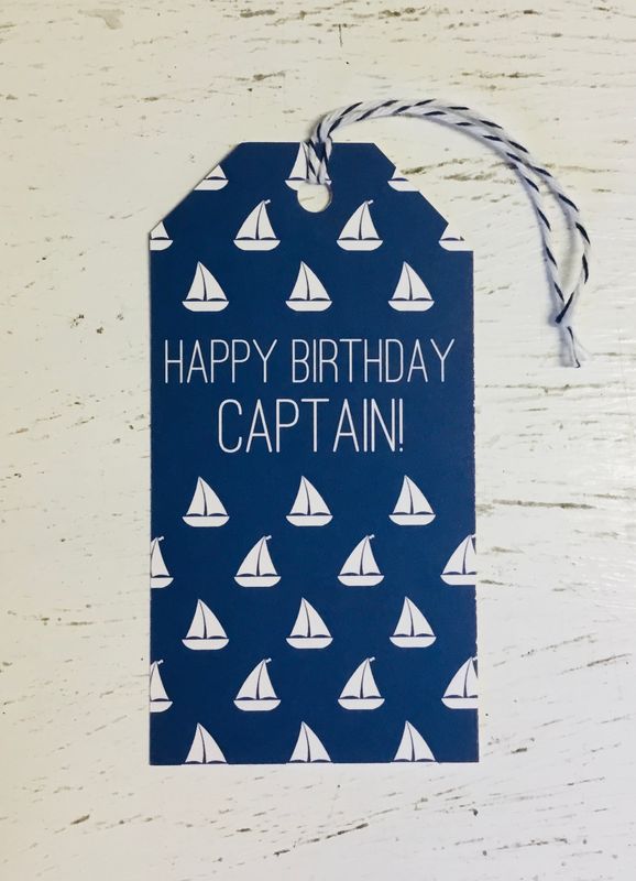 Happy Birthday Princess/Captain Gift Tag