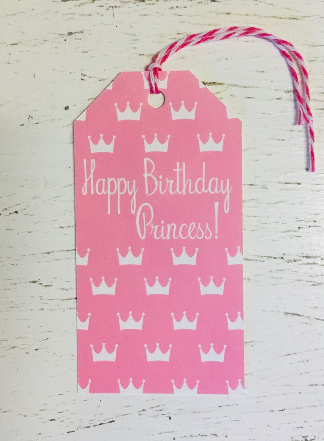 Happy Birthday Princess/Captain Gift Tag