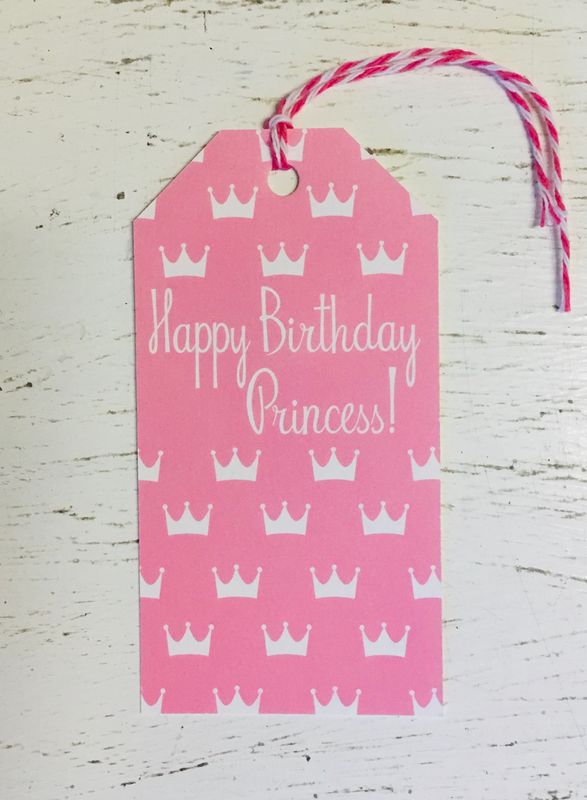 Happy Birthday Princess/Captain Gift Tag