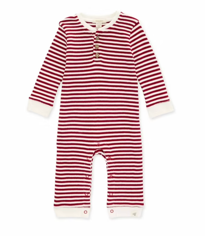 Burts Bees Red Stripe Romper
