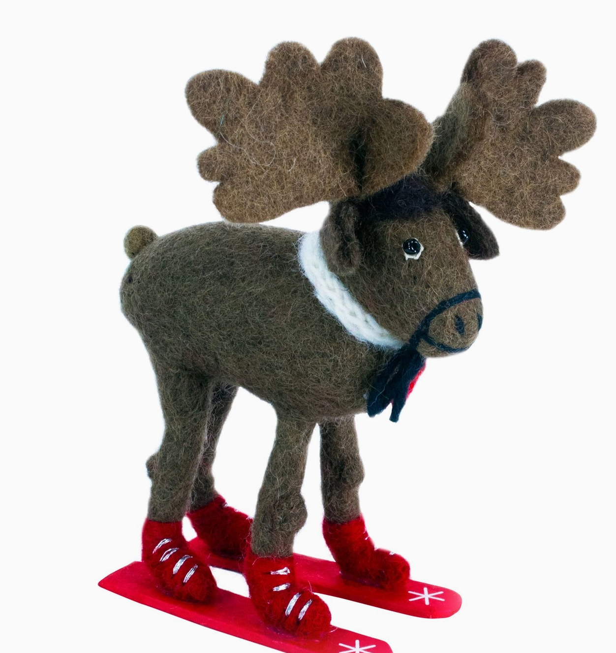Skiing Moose Ornament