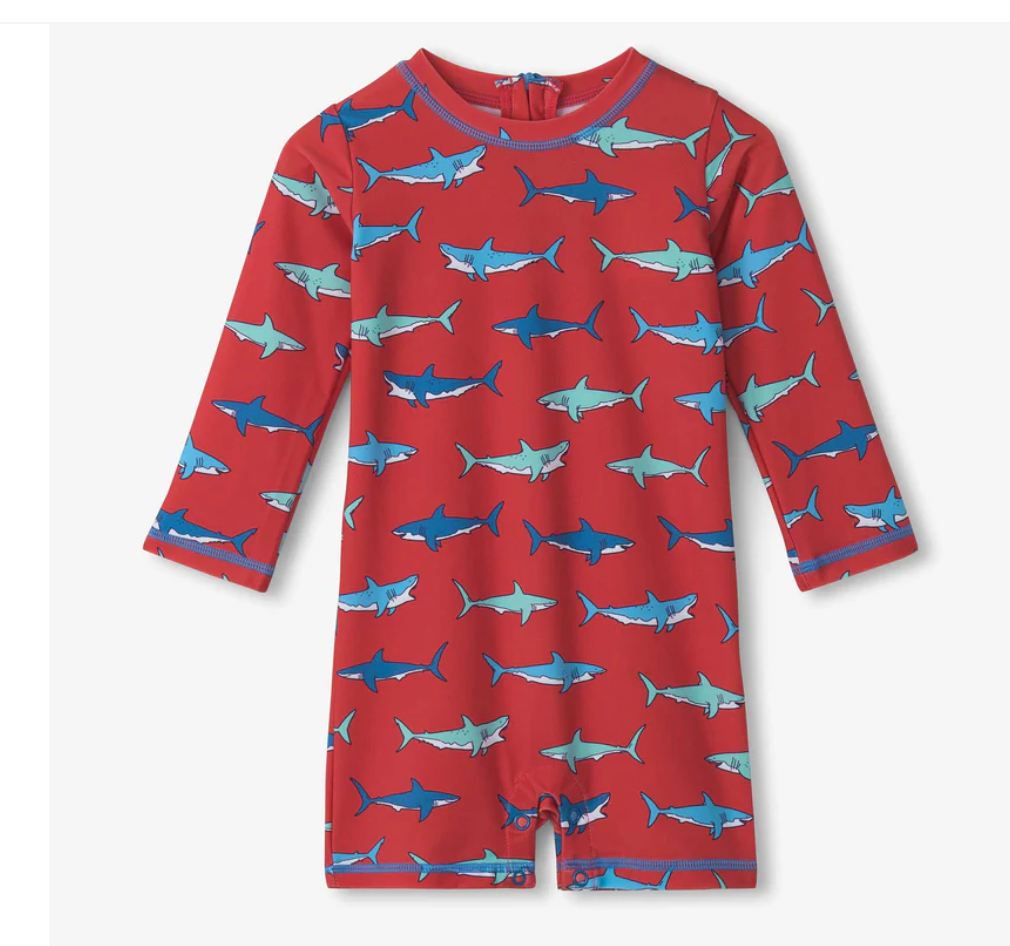 Hungry Sharks One Piece Rashguard