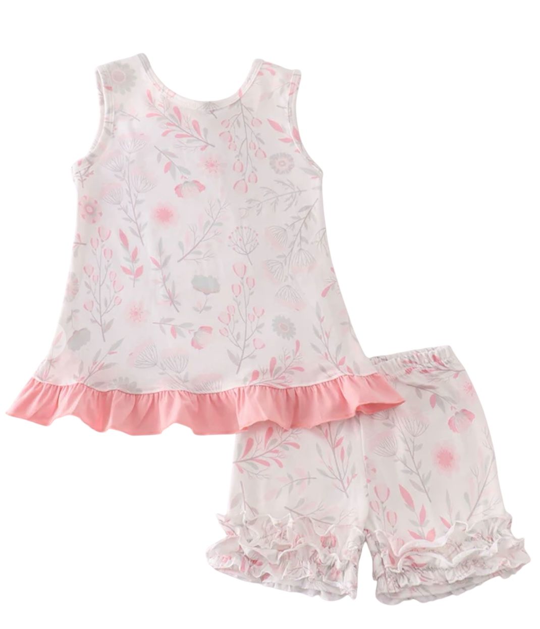 Pink blush meadow smocked set