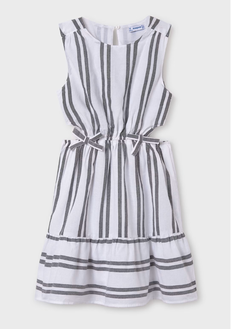 3965 Oceano Stripe  Cut Out Dress