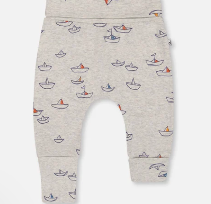 G30C20 Blue Sailboat Baby Jersey Pants