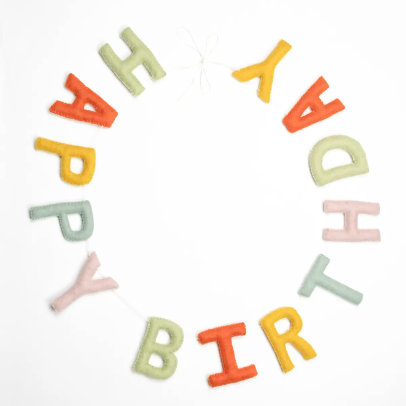 Happy Birthday Felt Garland