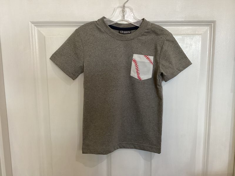 Boys Baseball Flag Tee