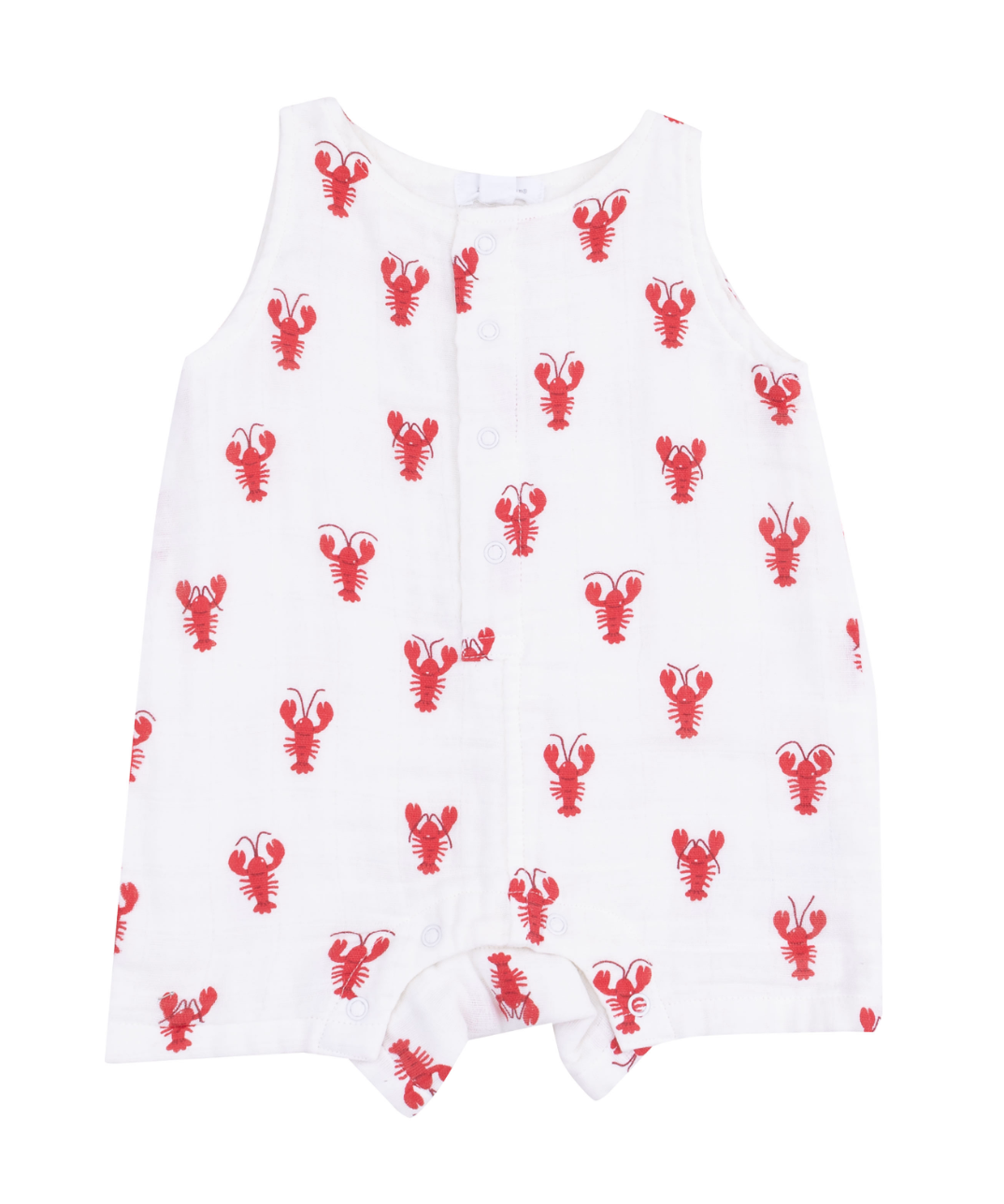 Lobster sleeveless shortie muslin romper 