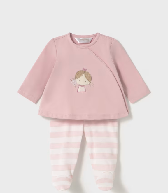 1588 Newborn Pant &amp; L/S Tee set