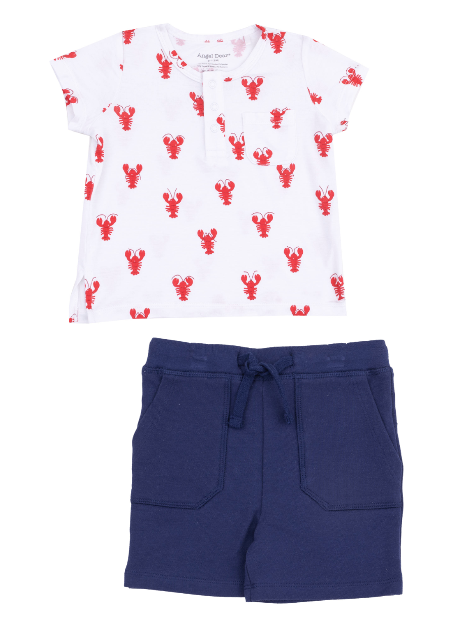 Lobster Bamboo Pocket Henley 