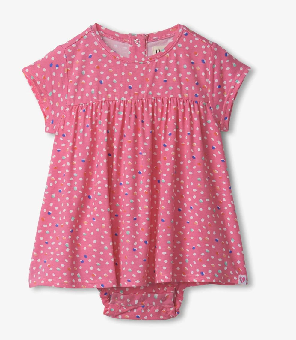 Lots of dots one piece babydoll dress 