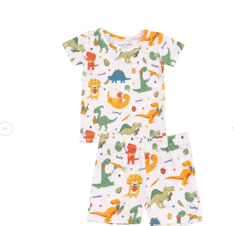 Veggie Dinos Loungewear short set