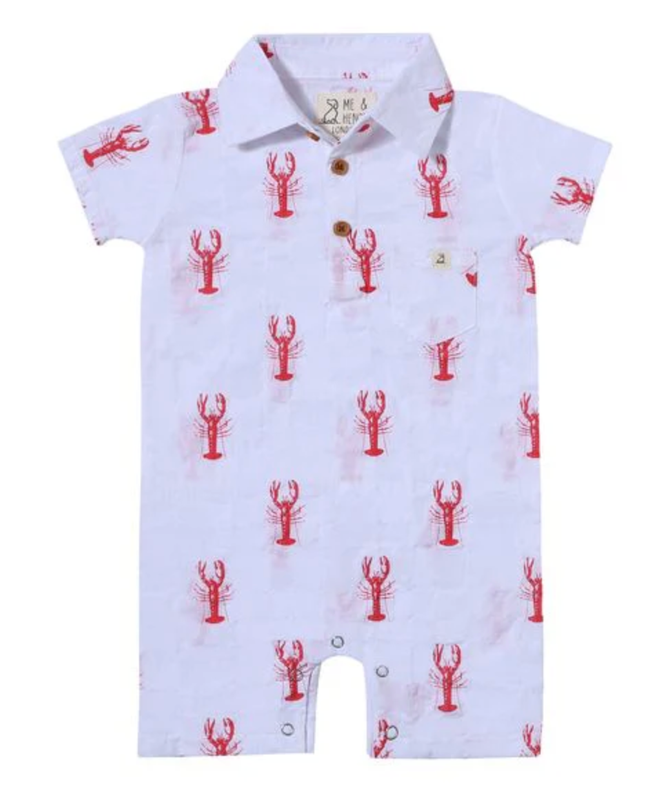 Lobster Printed Romper