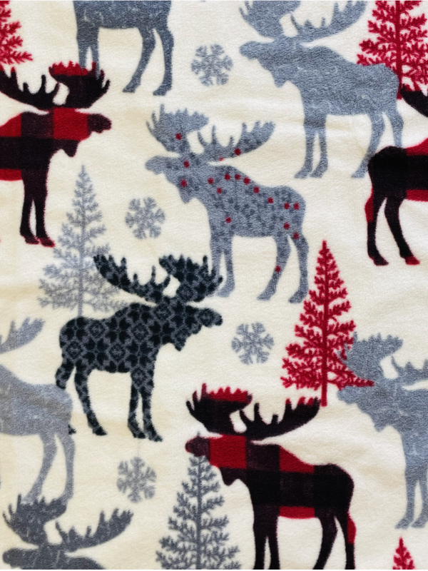 MROB Black/Red Moose w/Red Tree Family