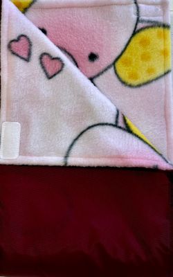 MROB Pink &amp; Yellow Elephants on Burgundy