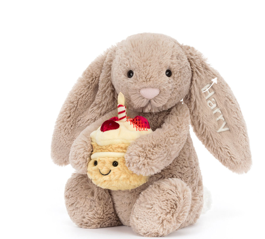 Bashful Beige Bunny &quot;Birthday&quot;