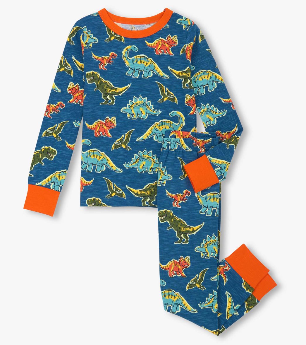 Dino Roar Stretch Cotton pajamas