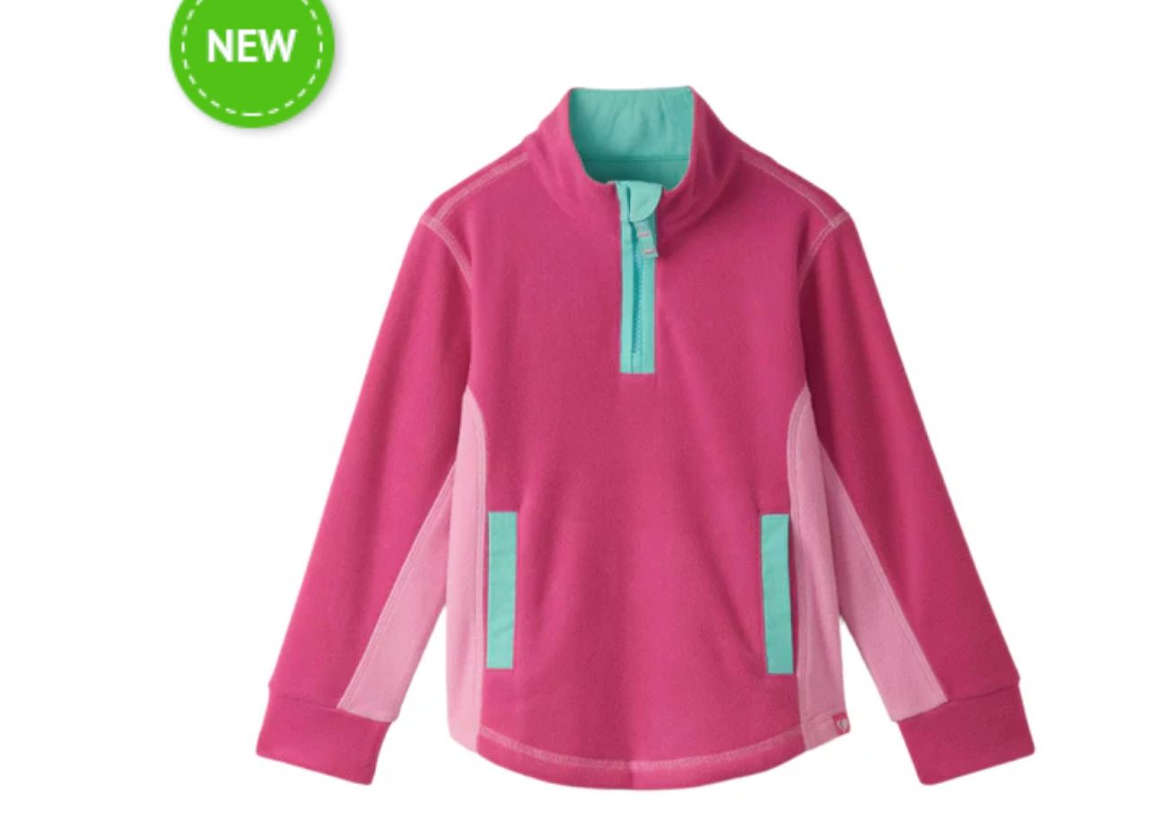 Raspberry Rose 1/4 Zip Mock Neck